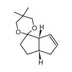 (3aS,6aS)-5',5'-dimethyl-3,3a,4,6a-tetrahydro-2H-spiro[pentalene-1,2'-[1,3]dioxane] Structure