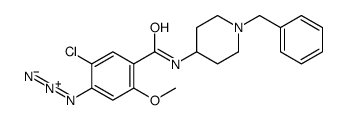 4-azido-N-(1-benzylpiperidin-4-yl)-5-chloro-2-methoxybenzamide结构式