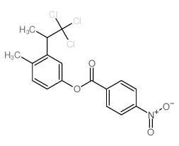 [4-methyl-3-(1,1,1-trichloropropan-2-yl)phenyl] 4-nitrobenzoate结构式