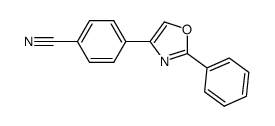 4-(2-phenyl-1,3-oxazol-4-yl)benzonitrile结构式