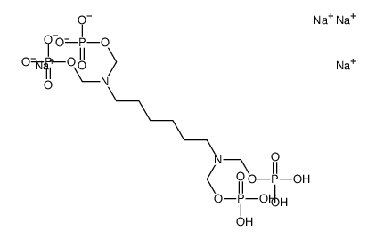 12,12-dihydroxy-2,9-bis[(phosphonooxy)methyl]-11-oxa-2,9-diaza-12-phosphadodecyl dihydrogen phosphate 12-oxide, tetrasodium salt picture