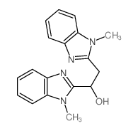 1,2-bis(1-methylbenzoimidazol-2-yl)ethanol结构式