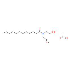 N,N-bis(2-hydroxyethyl)dodecanamide monoacetate Structure