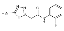 5-Amino-N-(2-fluorophenyl)-1,3,4-thiadiazole-2-acetamide structure