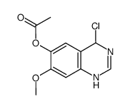 4-chloro-7-methoxy-1,4-dihydroquinazolin-6-yl acetate结构式