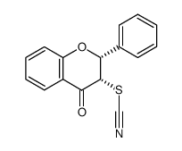 (2R,3S)-2-phenyl-3-thiocyanatochroman-4-one结构式