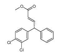 2-Butenoic acid, 4-(3,4-dichlorophenyl)-4-phenyl-, methyl ester, (2E,4R)结构式