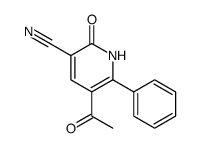 5-acetyl-2-oxo-6-phenyl-1H-pyridine-3-carbonitrile Structure