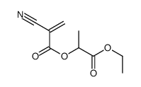 (1-ethoxy-1-oxopropan-2-yl) 2-cyanoprop-2-enoate结构式