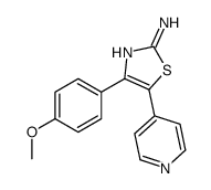 4-(4-methoxyphenyl)-5-pyridin-4-yl-1,3-thiazol-2-amine Structure