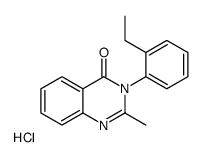 3-(2-Ethylphenyl)-2-methyl-4(3H)-quinazolinone hydrochloride (1:1 ) Structure