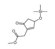 methyl 2-(5-oxo-3-trimethylsilyloxycyclopenten-1-yl)acetate结构式