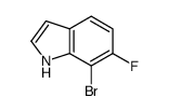 7-Bromo-6-fluoro-1H-indole Structure