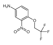 3-Nitro-4-(2,2,2-trifluoroethoxy)aniline结构式