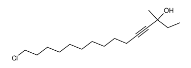 15-chloro-3-methyl-pentadec-4-yn-3-ol结构式