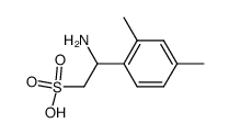 2-amino-2-(2,4-dimethyl-phenyl)-ethanesulfonic acid Structure