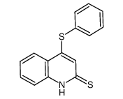 4-phenylthio-2(1H)-quinolinethione Structure
