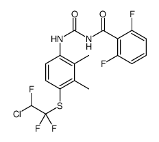 N-[[4-(2-chloro-1,1,2-trifluoroethyl)sulfanyl-2,3-dimethylphenyl]carbamoyl]-2,6-difluorobenzamide Structure