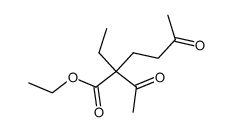 ethyl 2-ethyl-3-oxo-2-(3-oxo-1-butyl)-butanoate Structure