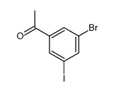3-碘-5-溴苯乙酮结构式