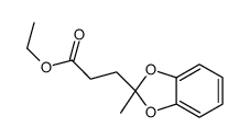 ethyl 3-(2-methyl-1,3-benzodioxol-2-yl)propanoate结构式