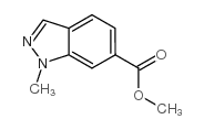1-甲基-1H-吲唑-6-羧酸甲酯结构式