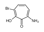 7-amino-3-bromo-2-hydroxycyclohepta-2,4,6-trien-1-one Structure