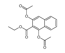 1,3-diacetoxy-[2]naphthoic acid ethyl ester结构式