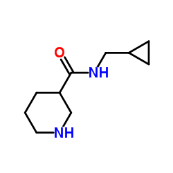 N-(Cyclopropylmethyl)-3-piperidinecarboxamide Structure