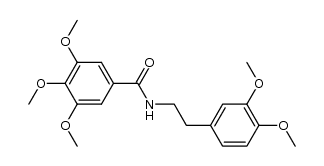 3,4,5-trimethoxy-benzoic acid-(3,4-dimethoxy-phenethylamide) Structure