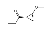 ethyl trans-2-methoxycyclopropyl ketone结构式