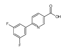 6-(3,5-difluorophenyl)pyridine-3-carboxylic acid Structure