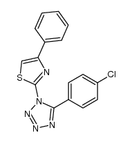1-(4-phenylthiazol-2-yl)-5-p-chlorophenyltetrazole Structure