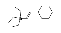 trans-1-triethylsilyl-2-cyclohexyl ethylene结构式