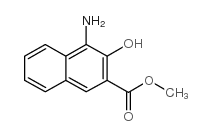 1-AMINO-2-HYDROXY-NAPHTALENE-3-CARBOXYLIC ACID METHYL ESTER结构式