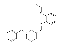 1-benzyl-3-[(2-ethoxyphenoxy)methyl]piperidine结构式