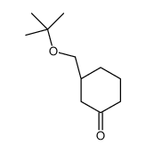 (3R)-3-[(2-methylpropan-2-yl)oxymethyl]cyclohexan-1-one Structure