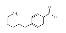 4-n-Hexylphenylboronic acid structure