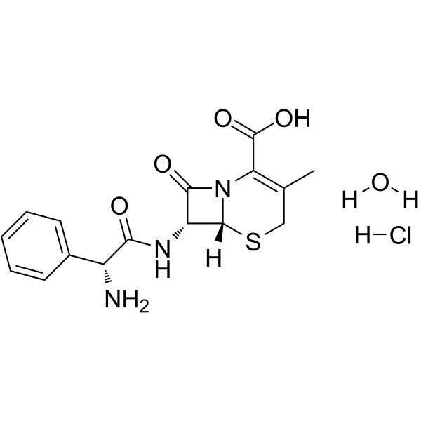 Cephalexin monohydrochloride structure