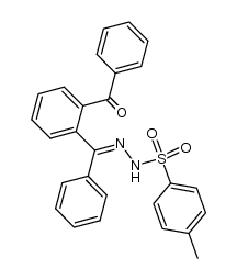 N'-((2-benzoylphenyl)(phenyl)methylene)-4-methylbenzenesulfonohydrazide结构式