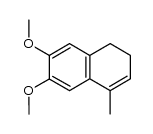 6,7-dimethoxy-4-methyl-1,2-dihydro-naphthalene结构式