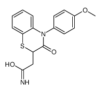 N-(4-methoxyphenyl)-2-(3-oxo-3,4-dihydro-2H-benzo[b][1,4]thiazin-2-yl)acetamide结构式