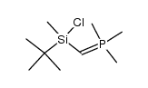 [(tert-Butylchlormethylsilyl)methylen]trimethylphosphoran Structure