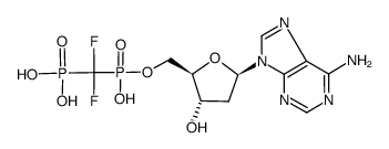 2'-deoxyadenosine 5'-difluoromethanediphosphonate Structure