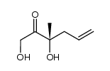 (S)-1,3-dihydroxy-3-methylhex-5-en-2-one结构式