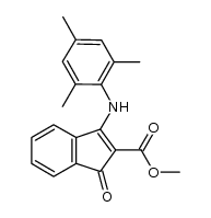 methyl 3-(mesitylamino)-1-oxo-1H-indene-2-carboxylate Structure