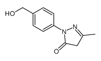 2-[4-(hydroxymethyl)phenyl]-5-methyl-4H-pyrazol-3-one结构式