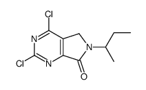 6-butan-2-yl-2,4-dichloro-5H-pyrrolo[3,4-d]pyrimidin-7-one结构式