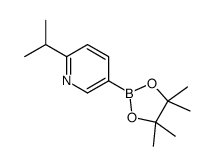 6-isopropylpyridine-3-boronic acid pinacol ester structure