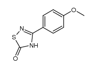 3-p-methoxyphenyl-4,5-dihydro-1,2,4-thiadiazol-5-one结构式